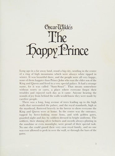 Oscar Wilde: The Happy Prince (Hardcover, 1986, Hamlyn young books, Dean)