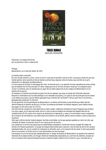 Peinkofer, Michael/ de Imperial, Lluis Miralles (TRN): Trece Runas/ Thirteen Runes (Spanish language, 2008, Random House Mondadori)