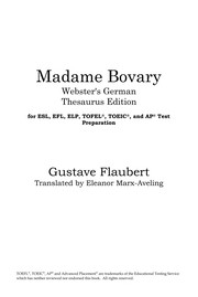 Gustave Flaubert: Madame Bovary (2005, ICON Classics)