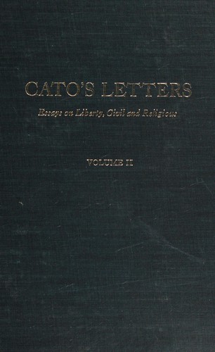 John Trenchard: Cato's letters (1971, Da Capo Press)