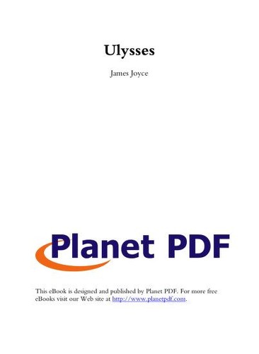 James Joyce: Ulysses (1993, Planet PDF)