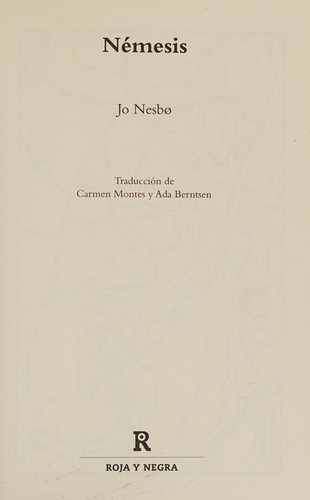 Jo Nesbø: Némesis (Harry Hole 4) (Spanish language, 2017, Penguin Random House Grupo Editorial)