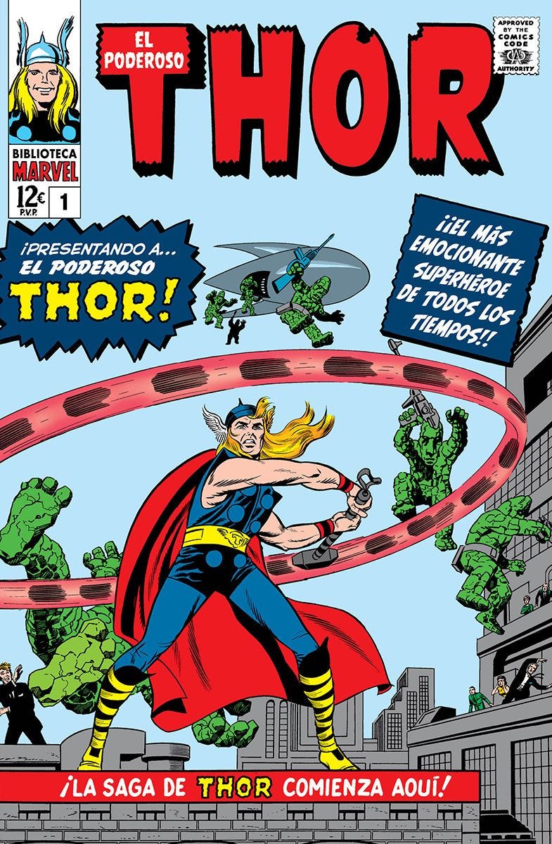 Jack Kirby, Joe Sinnott, Al Hartley, Stan Lee, Larry Lieber: Biblioteca Marvel 3. El Poderoso Thor 1 (Paperback, Castellano language, Panini, Marvel)