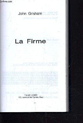 John Grisham: La firme (French language, 1993, France Loisirs)