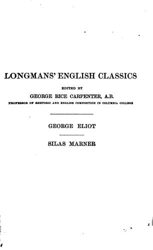 George Eliot: Silas Marner (1895, Longmans, Green, and Co)