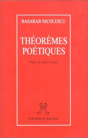 Basarab Nicolescu: Théorèmes poétiques (French language, 1994, Editions du Rocher)