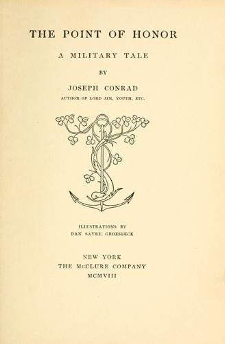 Joseph Conrad: The point of honor (1908, McClure)