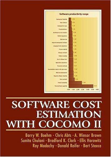 Software cost estimation with Cocomo II (2000)