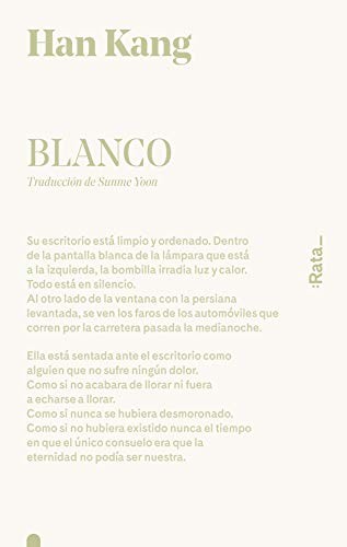 Han Kang, Sunme Yoon: Blanco (Paperback, Rata)