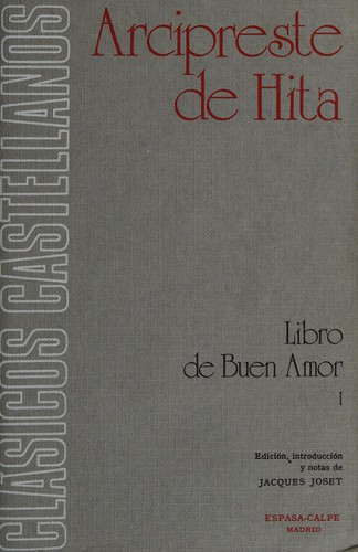 Juan Ruiz: Libro de buen amor (Spanish language, 1900, Espasa-Calpe)