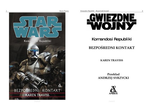 Karen Traviss: Bezpos redni kontakt (Polish language, 2006, Wydawnictwo Amber)