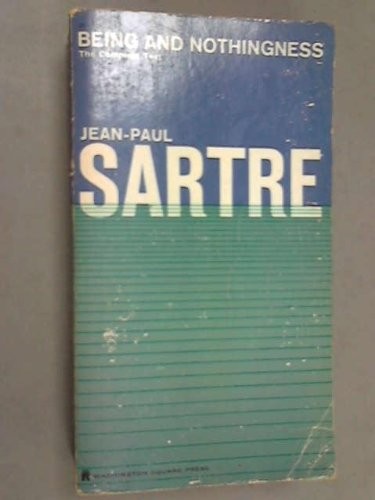 Jean-Paul Sartre: Being and Nothingness ; an Essay on Phenomenological Ontology (Paperback, 1966, Washington Square Press)