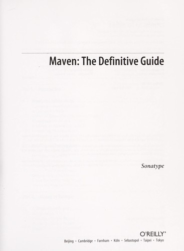 Sonatype, Brian R. Jackson: Maven