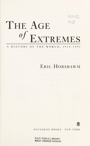 Eric Hobsbawm: The age of extremes (1998, Abacus)