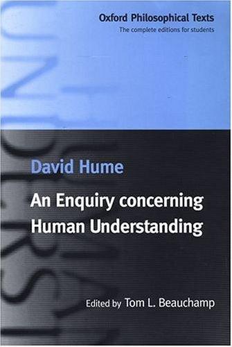 David Hume: An enquiry concerning human understanding (1999, Oxford University Press)