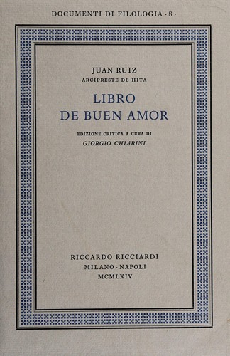 Juan Ruiz: Libro de buen amor (Italian language, 1964, R. Ricciardi)
