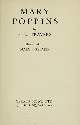 Mary Shepard: Mary Poppins (1934, Gerald Howe Ltd.)