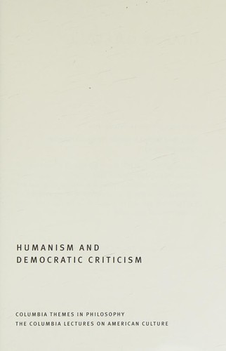 Edward W. Said: Humanism and democratic criticism (2003, Columbia University Press·, Columbia University Press)