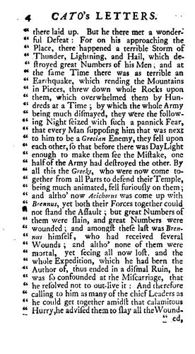 John Trenchard: Cato's letters. (1723, Printed for W. Wilkins, T. Woodward, J. Walthoe, and J. Peele)