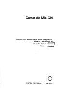 El Cid Campeador.: Cantar de mio Cid (Spanish language, 1978, Cupsa Editorial)