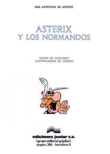 Albert Uderzo: Asterix y los Normandos (Spanish language, 2009, Editorial Bruno)