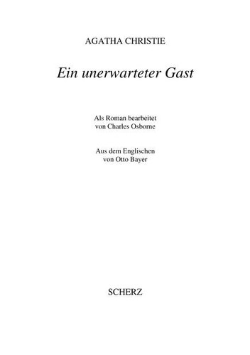 Charles Osborne, Charles Osborne, Charles Osborne: Ein unerwarteter Gast (German language, 2000, Scherz)