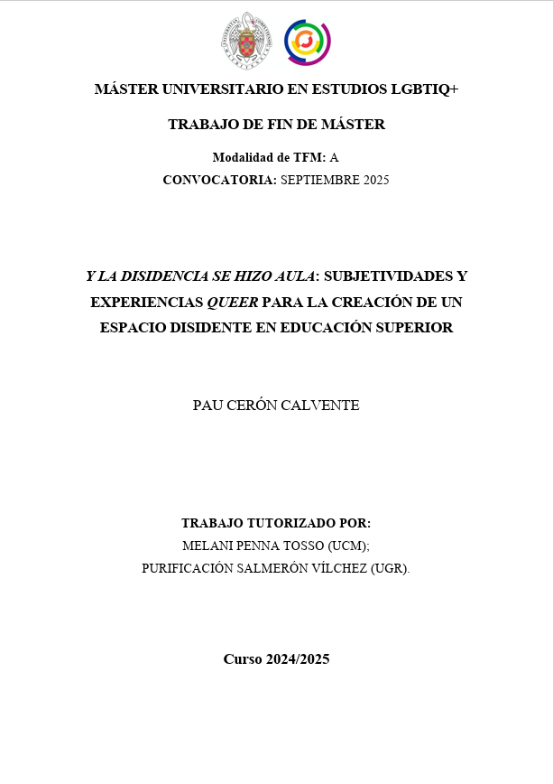 PAU CERÓN CALVENTE: Y LA DISIDENCIA SE HIZO AULA (EBook, Castellano language)