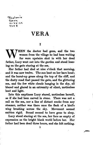 Elizabeth: Vera (1921, Doubleday, Page)