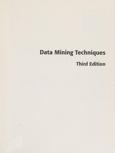 Gordon S. Linoff: Data mining techniques (2011, Wiley Pub.)