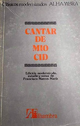 Anonymous: Cantar de mío Cid (Paperback, Spanish language, 1985, Alhambra)