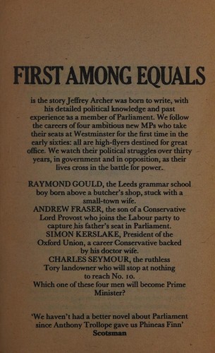 Jeffrey Archer: First Among Equals (Paperback, 1985, Coronet books)