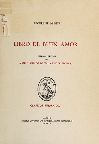 Juan Ruiz: Libro de buen amor (Spanish language, Consejo Superior de Investigaciones Cientificas)