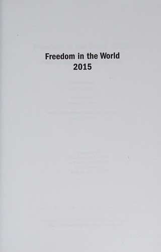 Freedom House Staff: Freedom in the World 2015 (2015, Rowman & Littlefield Publishers, Incorporated)