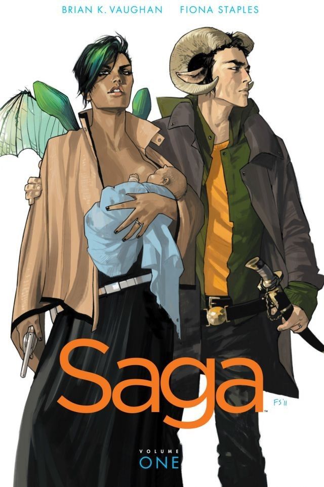 Brian K. Vaughan, Fiona Staples, Brian K. Vaughan: Saga, Vol. 1 (Saga, #1) (GraphicNovel, 2012, Image Comics)