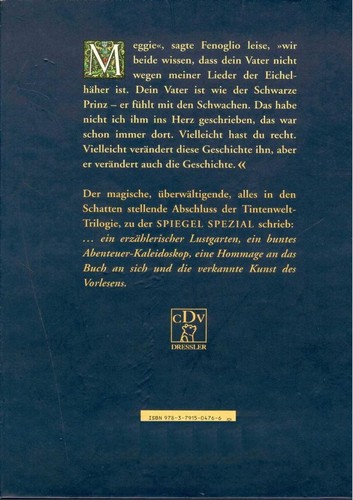 Cornelia Funke: Tintentod (German language, 2007, Cecilie Dressler Verlag)