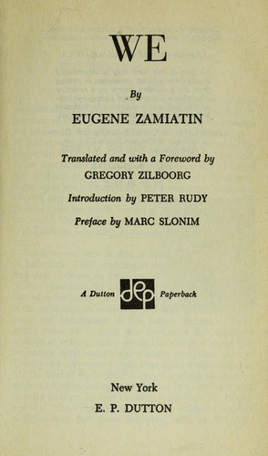 Евге́ний Ива́нович Замя́тин: We (Paperback, 1959, Plume)