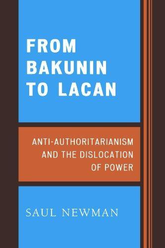 Saul Newman: From Bakunin to Lacan (2007, Lexington Books)