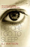 S. J. Watson: Before I Go to Sleep