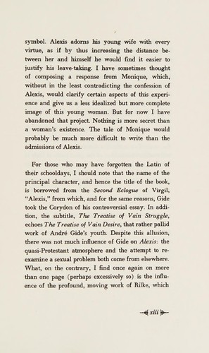 Marguerite Yourcenar: Alexis, or, The treatise of vain struggle (1984, Farrar Straus Giroux)