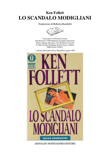 Ken Follett: Lo Scandalo Modigliani (Paperback, 1990, Oscar Mondadori)