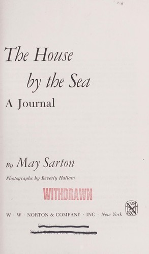 May Sarton: The house by the sea (1977, Norton)