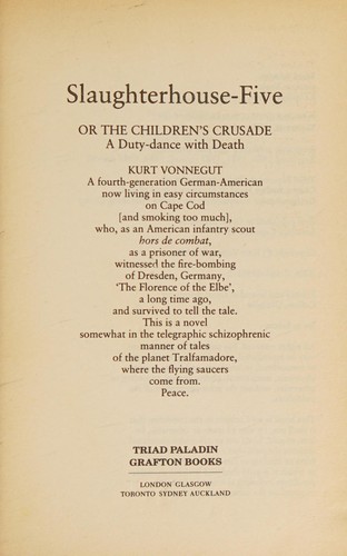 Kurt Vonnegut: Slaughterhouse-Five. (1989, Triad Paladin)