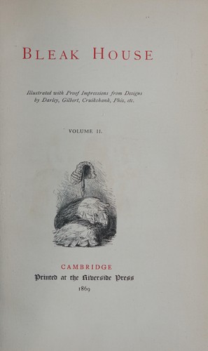 Charles Dickens: Bleak house (1869, Printed at the Riverside Press)