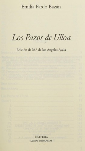 Emilia Pardo Bazán: Los pazos de Ulloa (Paperback, Spanish language, 2000, Cátedra)