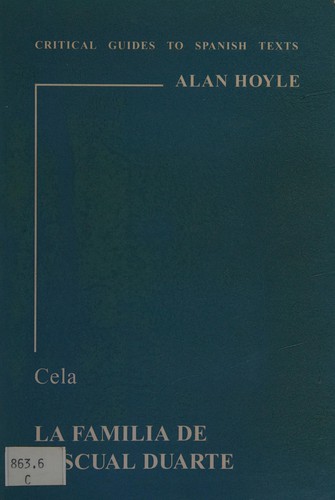A. Hoyle: Camilo Jose Cela (Paperback, 1994, Grant & Cutler Ltd)
